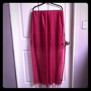 Pashmina Raspberry wool scarf